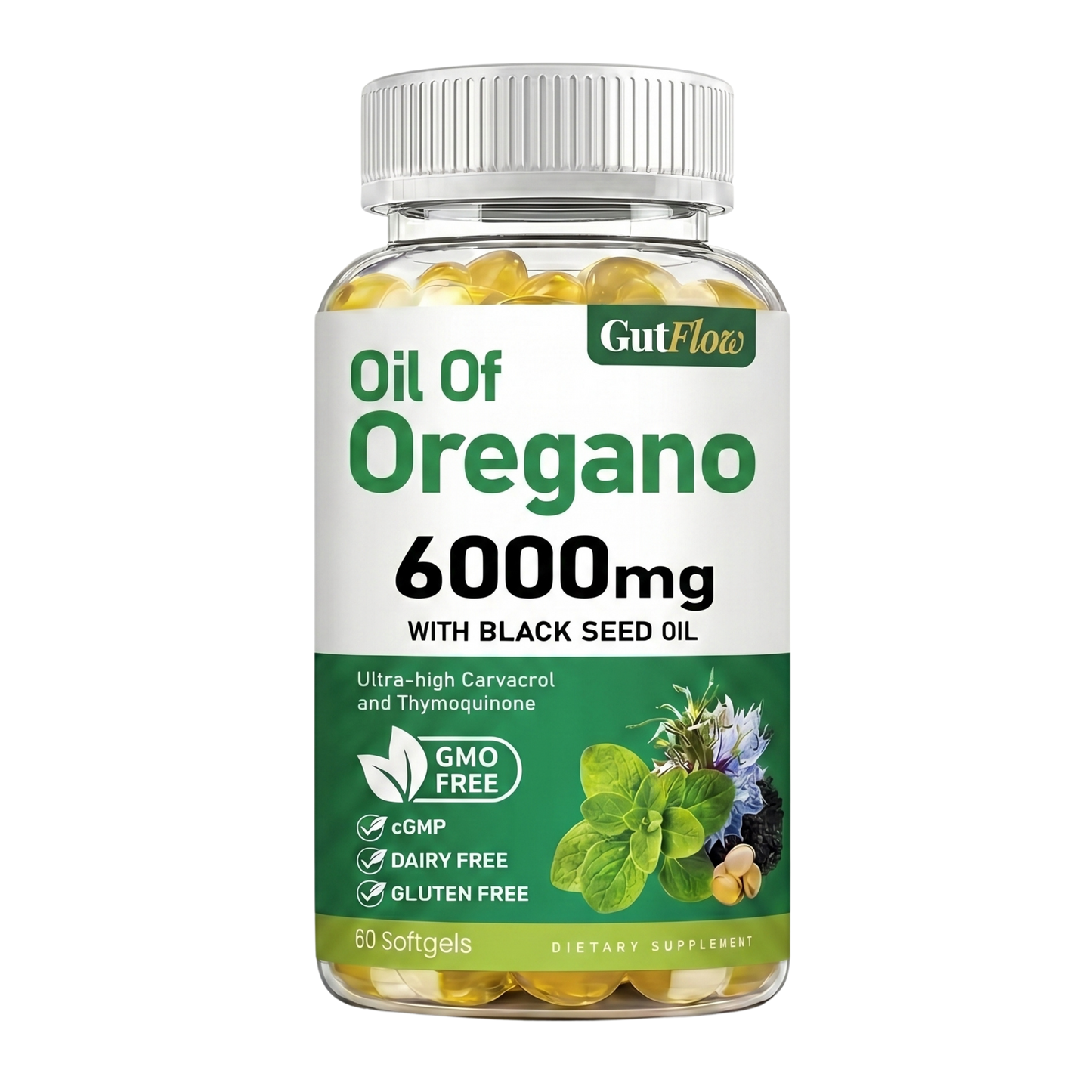 Ultra Pure Oregano Oil with Black Seed Oil