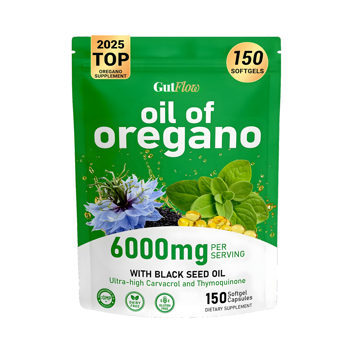 Ultra Pure Oregano Oil with Black Seed Oil