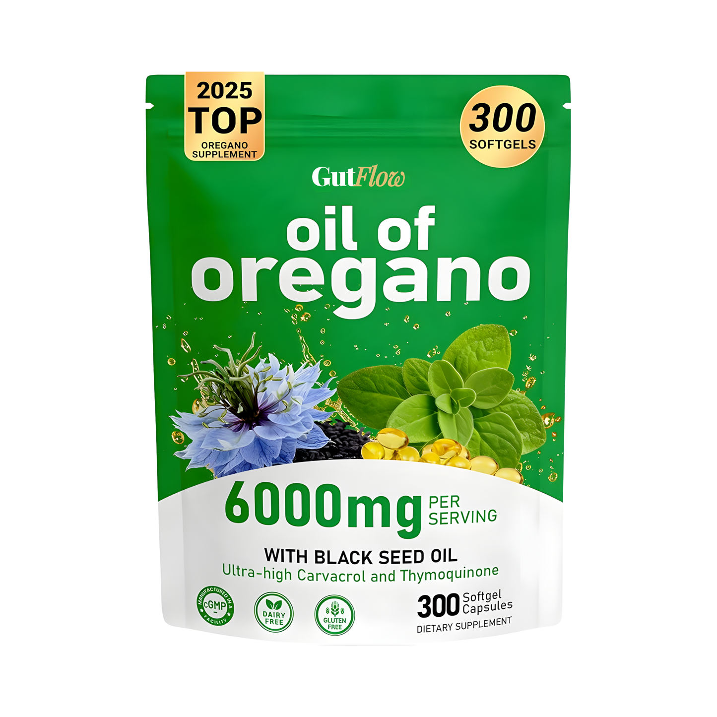 Ultra Pure Oregano Oil with Black Seed Oil