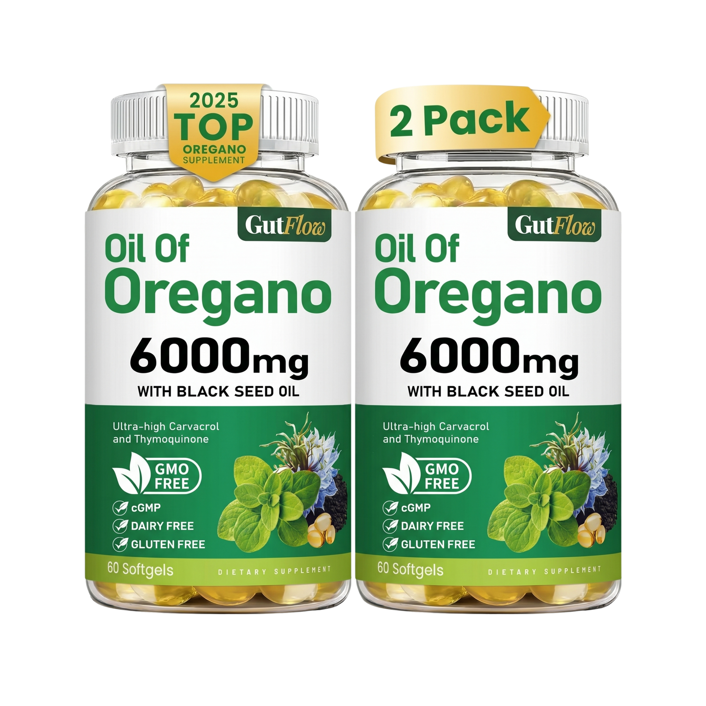 Ultra Pure Oregano Oil with Black Seed Oil