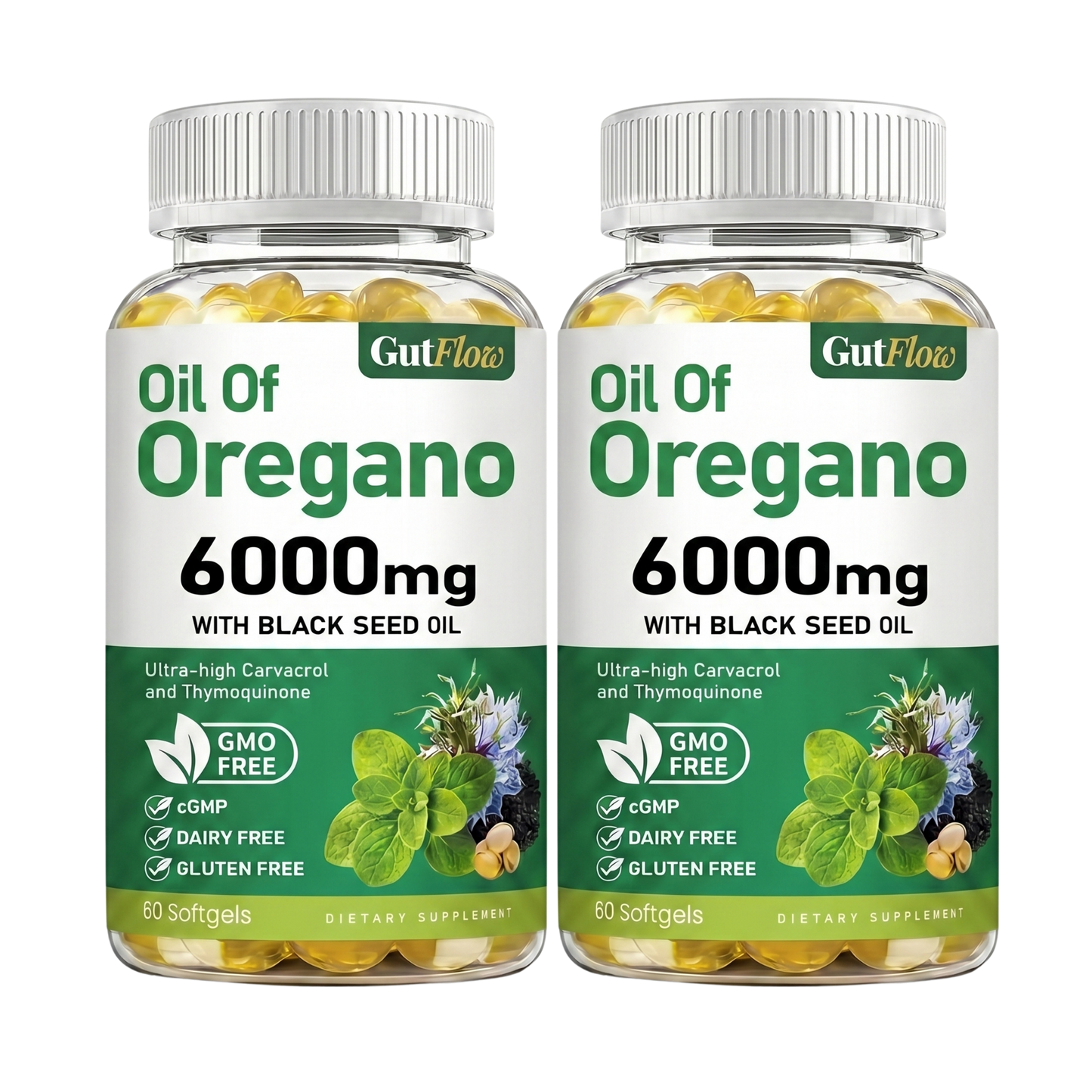 Ultra Pure Oregano Oil with Black Seed Oil
