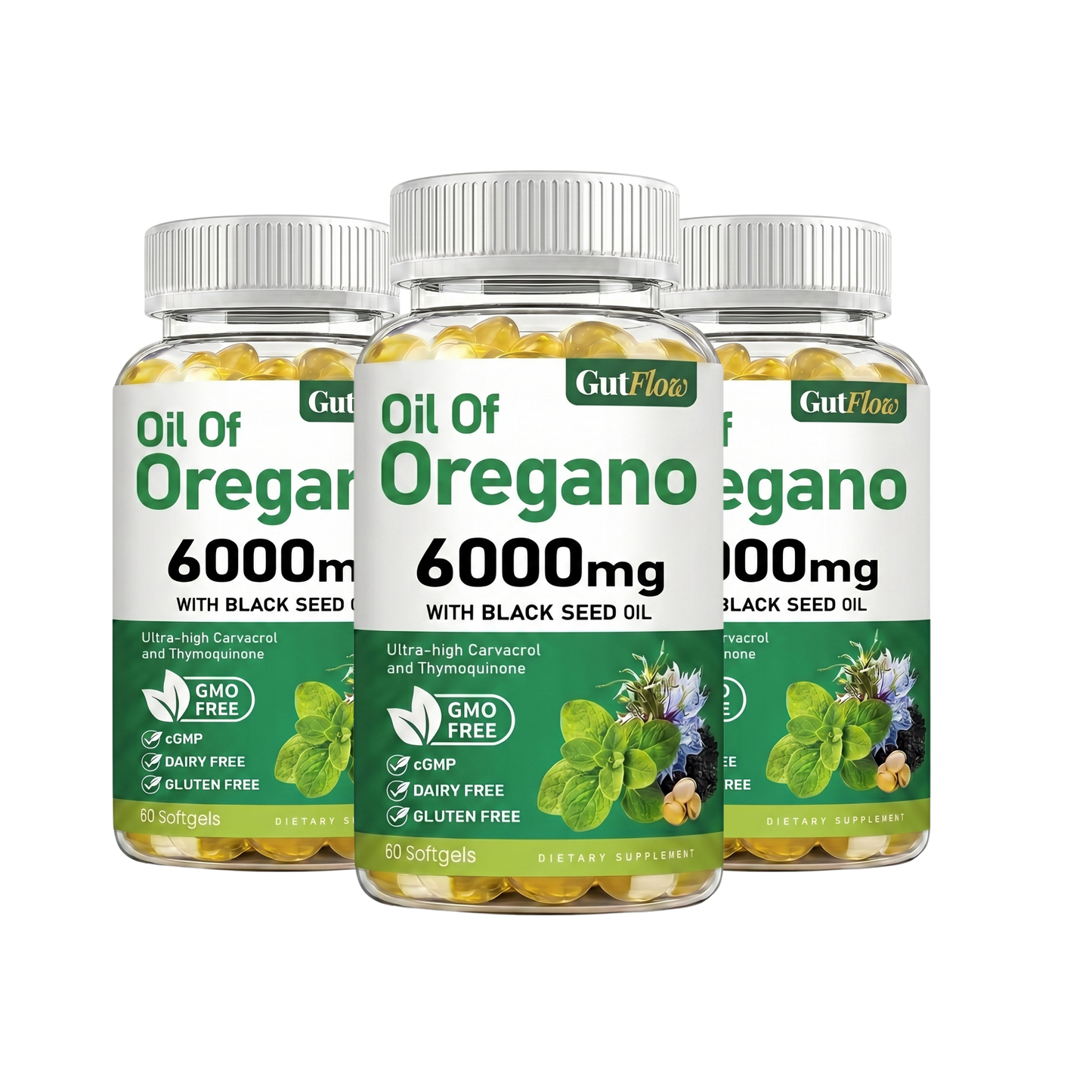 Ultra Pure Oregano Oil with Black Seed Oil
