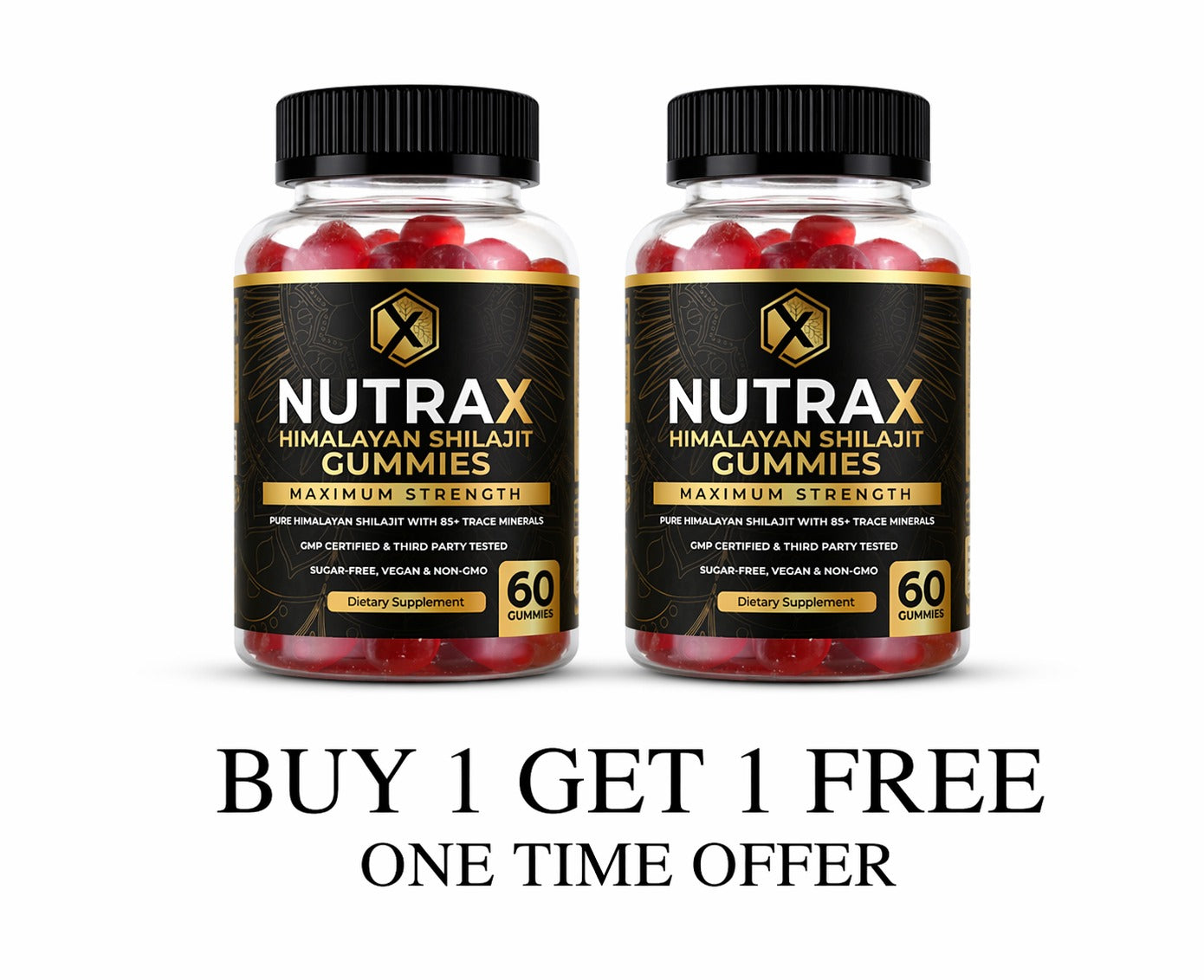 Performance Gummies. Ultra Pure Himalayan Shilajit (Buy 1 Get 2)